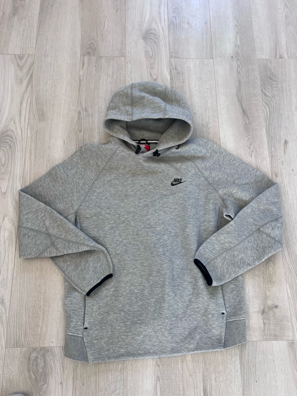 Nike Light Grey Men's Hooded Pullover Sweatshirt